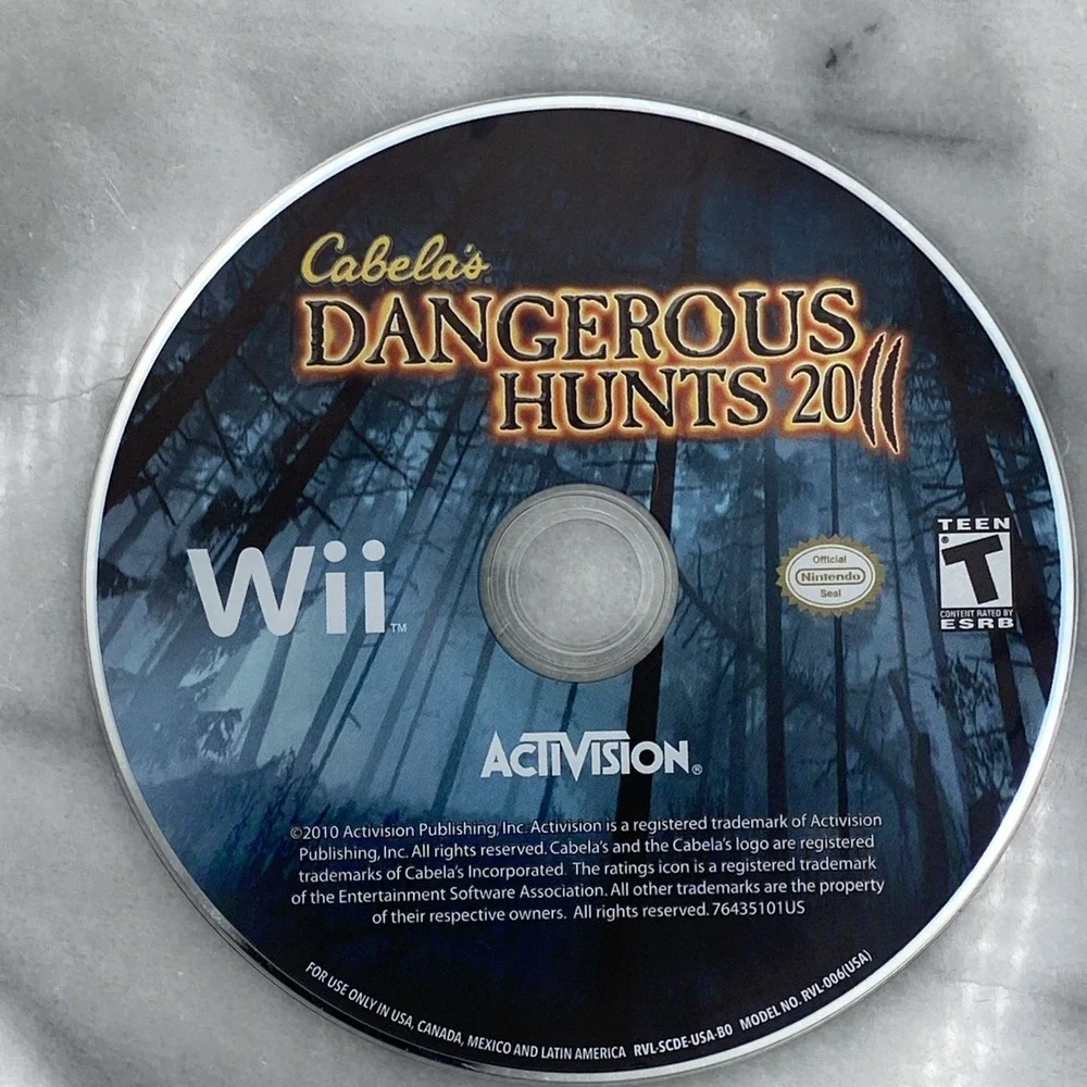 🔥 Cabelas Dangerous Hunts 2011 (Nintendo Wii) Disc Only! See Description
